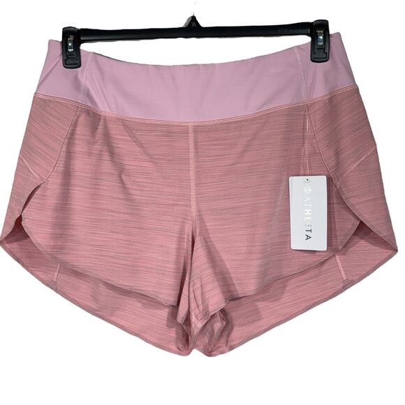 Athleta 1X-Large Run With It Split Shorts Space-Dye Quick-Dry Wicking Briefs New - Picture 1 of 7
